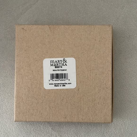 Mary & Martha Christmas Ornament O Come Let Us Adore Him Hallmark Dayspring Co. - Picture 4 of 5